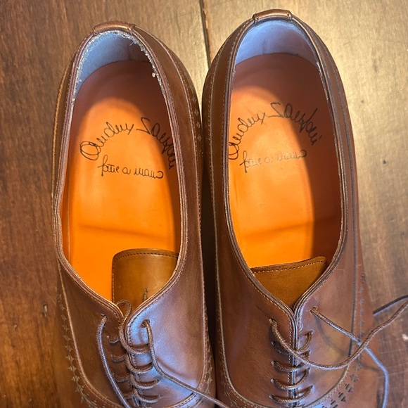 Santoni Emanuel Plain Toe Oxford Tan main image 5